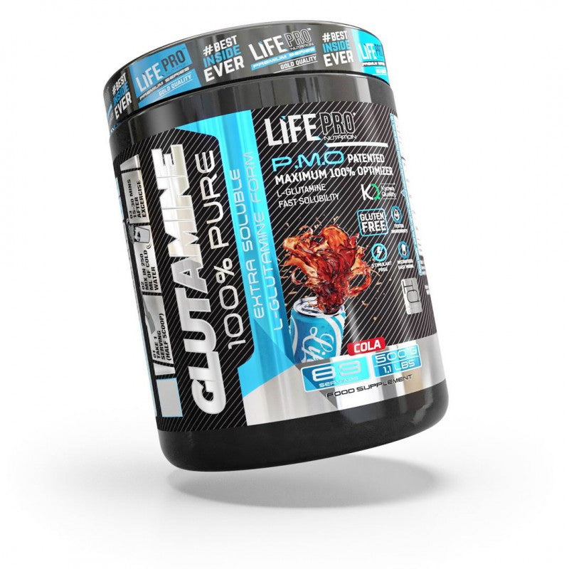 LIFE PRO GLUTAMINE 500G - SABOR: COLA