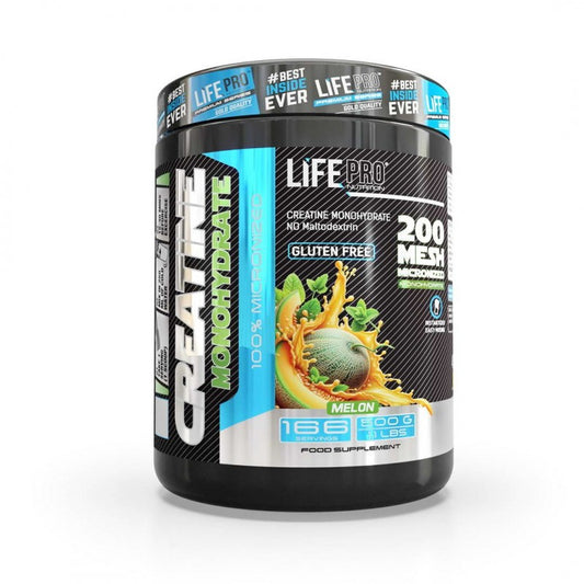 Life Pro Creatine Monohydrate 200mesh 500g Melon.