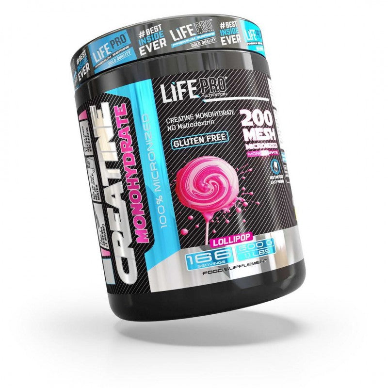 Life Pro Creatine Monohydrate 200mesh 500g Lollypop