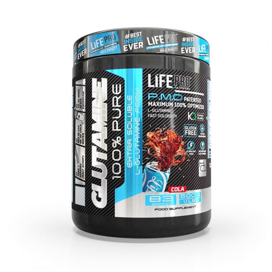LIFE PRO GLUTAMINE 500G - SABOR: COLA
